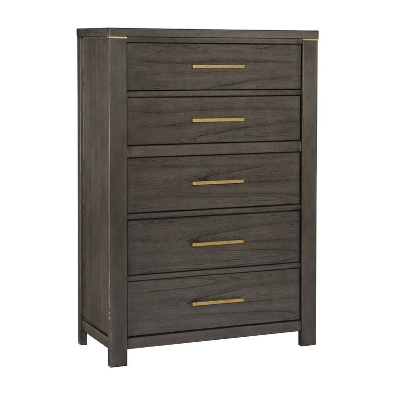 Scarlet Brownish Gray LED Upholstered Panel Bedroom Set - Gate FurnitureBedroom Set
