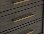 Scarlet Brownish Gray LED Upholstered Panel Bedroom Set - Gate FurnitureBedroom Set