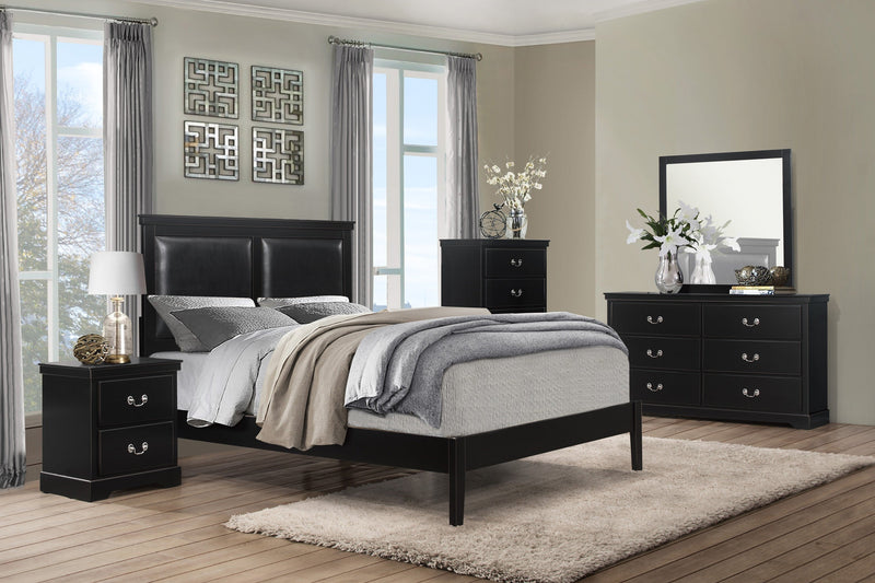 Seabright Black Panel Bedroom Set - Gate FurnitureBedroom Set