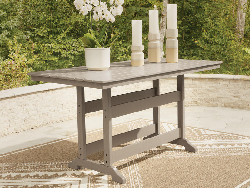 Seacliff Beach Medium Brown Outdoor Counter Height Dining Table - PCP228-642