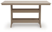 Seacliff Beach Medium Brown Outdoor Counter Height Dining Table - PCP228-642