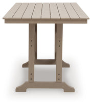 Seacliff Beach Medium Brown Outdoor Counter Height Dining Table - PCP228-642