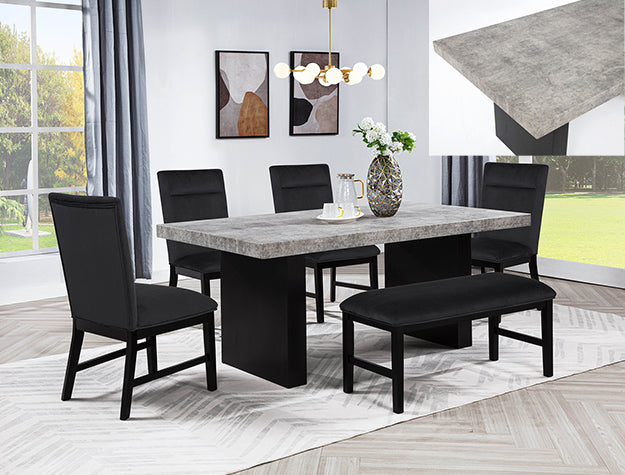 Sebastian Side Chair Black, Set of 2 - 2225S-BK