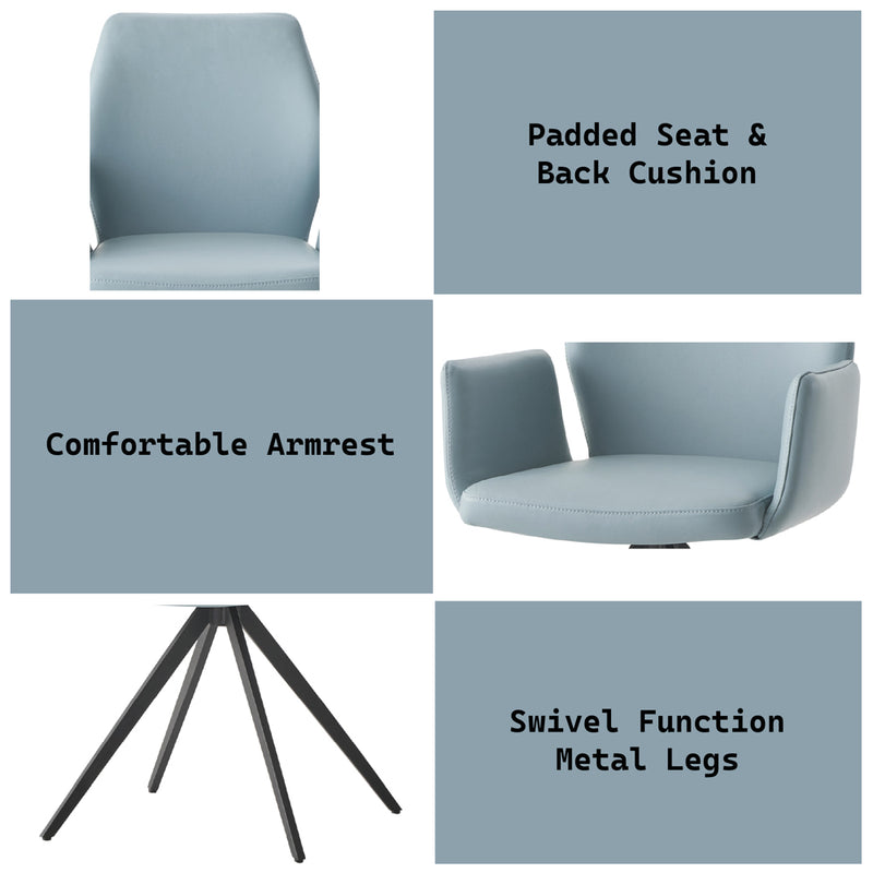 Segismunda Arm Chair W/Swivel - DN02403