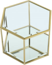 Sei Glass And Steel Coffee Table in Gold - 205-CT