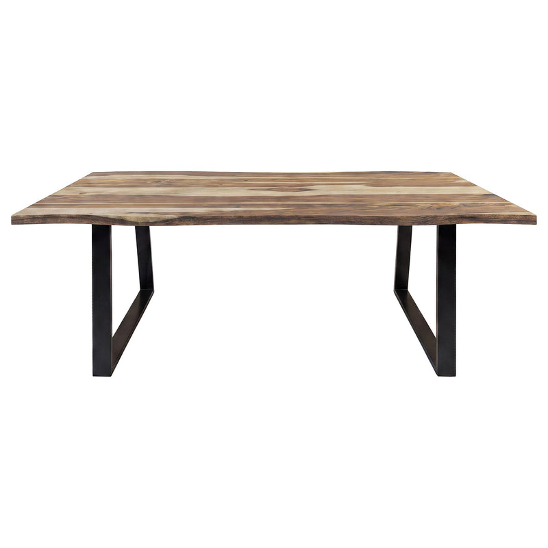 Selwyn 80-inch Live Edge Solid Wood Dining Table Light Sheesham - 110421