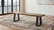 Selwyn Live Edge Solid Wood Dining Bench Light Sheesham - 110423