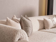 Senato 4-pieces (1 Four Seater Lux Sofa & 1 Four Seater Sofa & 2 Chair) Livingroom in Cream - 200-GAB-SEN-4L411