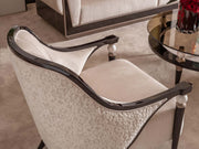 Senato 4-pieces (1 Four Seater Lux Sofa & 1 Four Seater Sofa & 2 Chair) Livingroom in Cream - 200-GAB-SEN-4L411