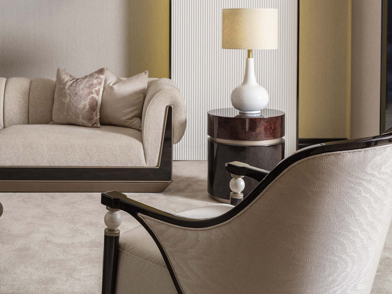 Senato 4-pieces (1 Four Seater Lux Sofa & 1 Four Seater Sofa & 2 Chair) Livingroom in Cream - 200-GAB-SEN-4L411