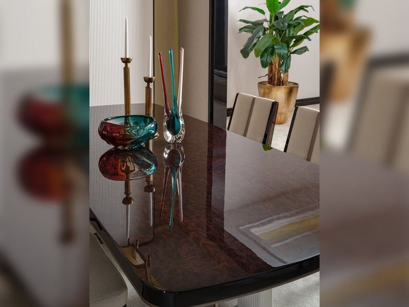 Senato Diningroom (Consol With Mirror & Dining Table & 6 Dining Chair) - 200-GAB-SEN-DT-6-SET