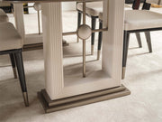 Senato Diningroom (Consol With Mirror & Dining Table & 6 Dining Chair) - 200-GAB-SEN-DT-6-SET