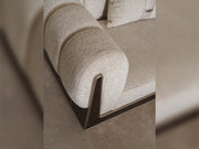 Senato Stationary Four Seat Sofa in Cream - 200-GAB-SEN-4