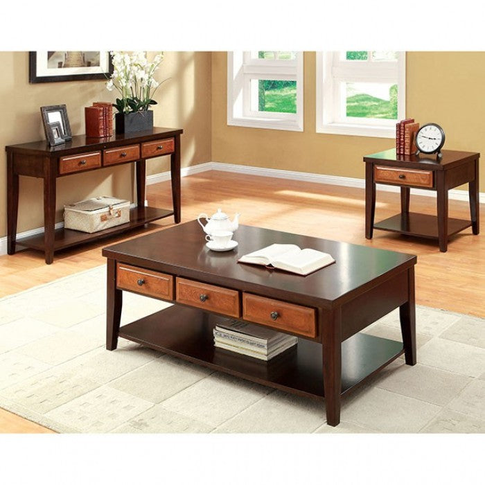 Seneca Dark Oak/Dark Cherry End Table - CM4052E