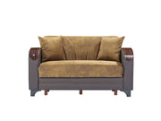 Senem 66" Wide Convertible Loveseat - Gate FurnitureLoveseat
