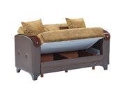 Senem 66" Wide Convertible Loveseat - Gate FurnitureLoveseat