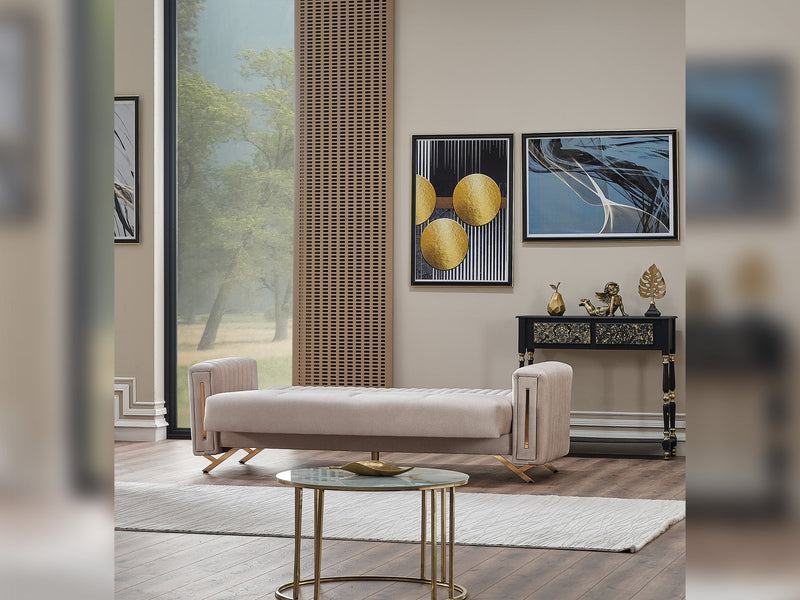 Senfoni 3-pieces (Sofa & Loveseat & Chair) Livingroom Set Beige in Beige - 101-SEN-TUR276-321