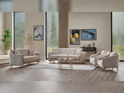 Senfoni 3-pieces (Sofa & Loveseat & Chair) Livingroom Set Beige in Beige - 101-SEN-TUR276-321
