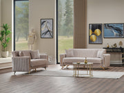 Senfoni 3-pieces (Sofa & Loveseat & Chair) Livingroom Set Beige in Beige - 101-SEN-TUR276-321