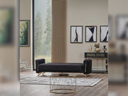 Senfoni 3-pieces (Sofa & Loveseat & Chair) Livingroom Set Black in Black - 101-SEN-LV900-321