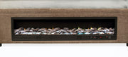 Senna Upholstered Eastern King Audio Flame Visualizer Bed Brown - 305811KE