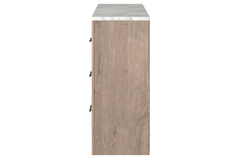 Senniberg Light Brown/White Dresser - B1191-31 - Gate Furniture