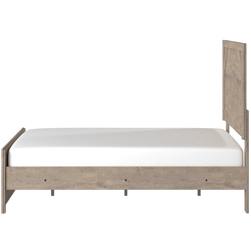 Senniberg Light Brown - White Full Panel Bed - Gate FurnitureFull Bed