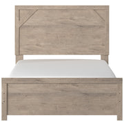 Senniberg Light Brown - White Full Panel Bed - Gate FurnitureFull Bed