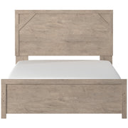 Senniberg Light Brown - White Queen Panel Bed - Gate FurnitureQueen Bed