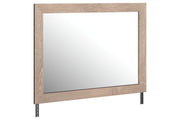 Senniberg Light Brown/White Bedroom Mirror - Gate FurnitureMirror