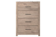 Senniberg Light Brown/White Chest of Drawers - Gate FurnitureChest