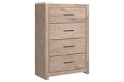 Senniberg Light Brown/White Chest of Drawers - Gate FurnitureChest