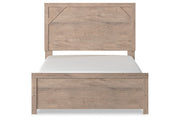Senniberg Light Brown/White Full Panel Bed - Gate FurnitureFull Bed