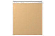 Senniberg Light Brown/White Nightstand - Gate FurnitureNightstand