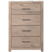 Senniberg Light Brown/White Panel Youth Bedroom Set - Gate FurnitureYouth Bedroom Set