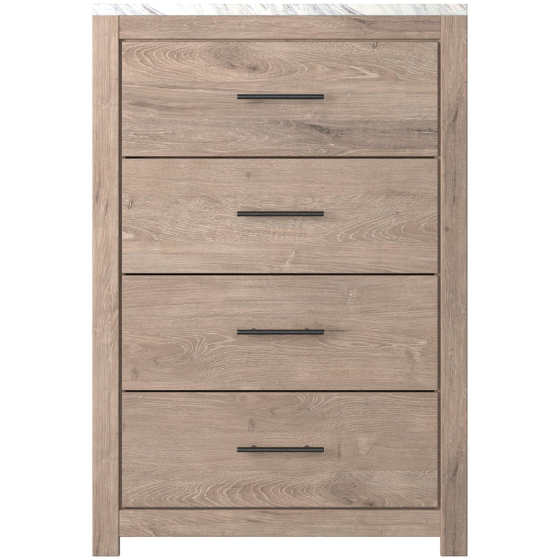 Senniberg Light Brown/White Panel Youth Bedroom Set - Gate FurnitureYouth Bedroom Set