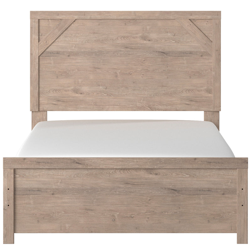 Senniberg Light Brown/White Panel Youth Bedroom Set - Gate FurnitureYouth Bedroom Set
