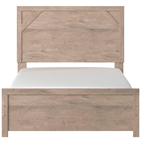 Senniberg Light Brown/White Panel Youth Bedroom Set - Gate FurnitureYouth Bedroom Set