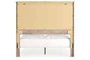 Senniberg Light Brown/White Queen Panel Bed - Gate FurnitureQueen Bed