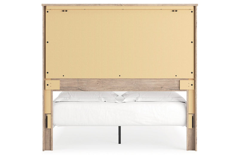 Senniberg Light Brown/White Queen Panel Bed - Gate FurnitureQueen Bed