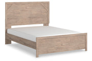 Senniberg Light Brown/White Queen Panel Bed - Gate FurnitureQueen Bed
