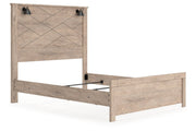 Senniberg Light Brown/White Queen Panel Bed - Gate FurnitureQueen Bed