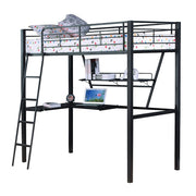 Senon Twin Loft Bed W/Desk - 37275