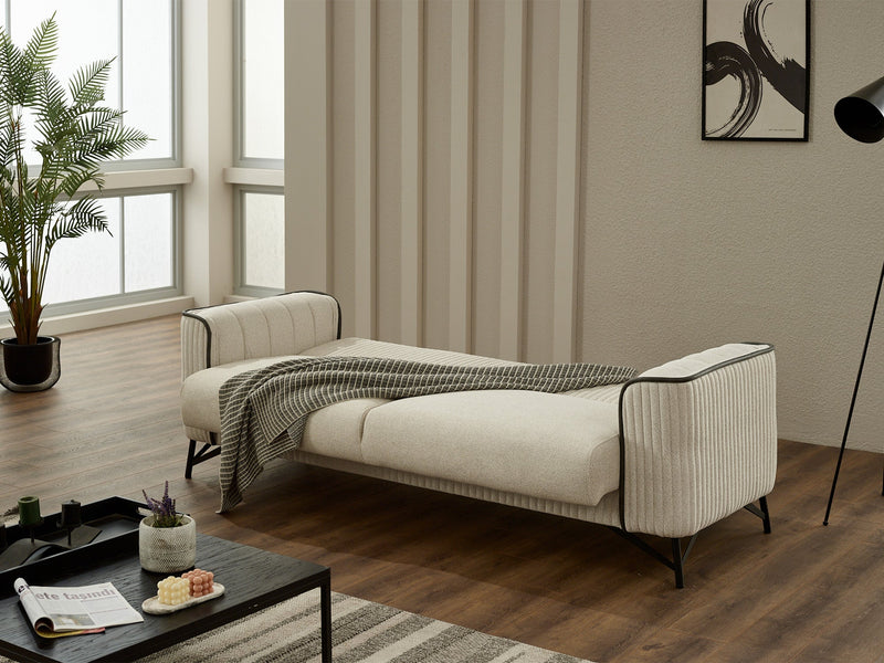 Sente Convertible Loveseat in Beige - 200-SIM-SEN-GIRNE03-2