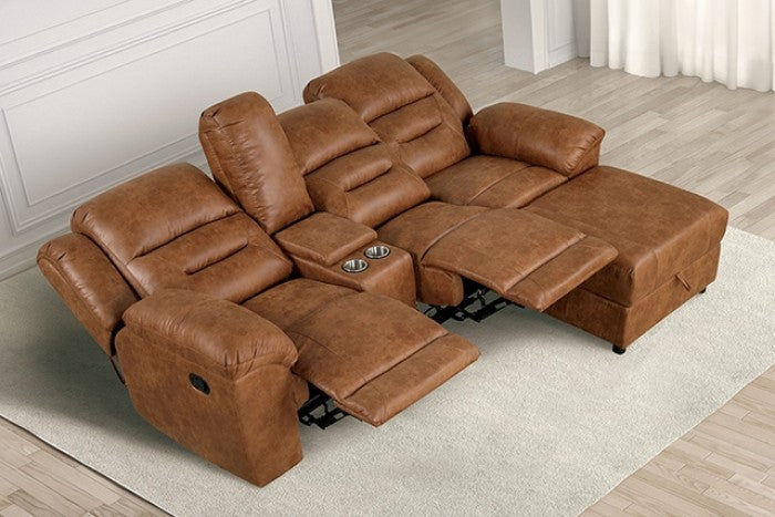 Septimus Saddle Brown Sectional - TM6028BR-SECT