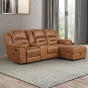Septimus Saddle Brown Sectional - TM6028BR-SECT