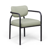 Serava Vegan Leather Upholstered Dining Chair in Mint, Set of 2 - 77066Mint-C