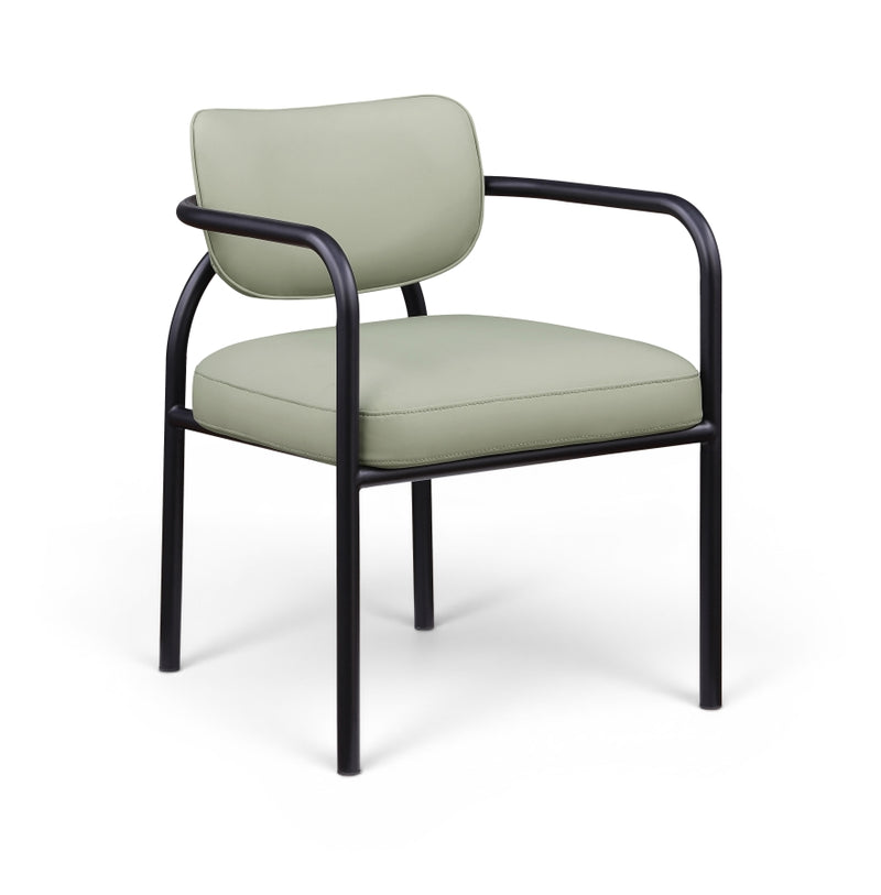 Serava Vegan Leather Upholstered Dining Chair in Mint, Set of 2 - 77066Mint-C