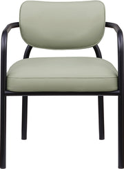 Serava Vegan Leather Upholstered Dining Chair in Mint, Set of 2 - 77066Mint-C