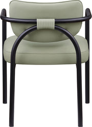 Serava Vegan Leather Upholstered Dining Chair in Mint, Set of 2 - 77066Mint-C